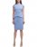 Vince Camuto Cap-Sleeve Peplum Dress (Petite) Blue ID-NTZD0743