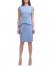 Vince Camuto Cap-Sleeve Peplum Dress (Petite) Blue ID-NTZD0743