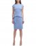 Vince Camuto Cap-Sleeve Peplum Dress (Petite) Blue ID-NTZD0743