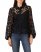 Vince Camuto Floral-Lace Shirt Rich Black ID-HYNH2719