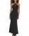 Vince Camuto Scarf-Detail Halter Gown Black ID-KDCV1943