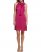 Vince Camuto Bow-Neck Dress Fuchsia ID-XDJD2438