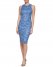 Vince Camuto Sequined-Lace Sheath (Petite) Blue ID-YYZS4951