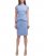 Vince Camuto Cap-Sleeve Peplum Dress (Petite) Blue ID-EIVF2579