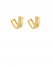Vince Camuto Pavé Twisted "V" Earrings Gold Metallic ID-WCKA1787