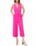 Vince Camuto Tie-Waist Cropped Jumpsuit Hot Pink ID-MGRN2259