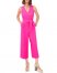Vince Camuto Tie-Waist Cropped Jumpsuit Hot Pink ID-MGRN2259