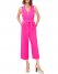 Vince Camuto Tie-Waist Cropped Jumpsuit Hot Pink ID-MGRN2259