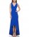 Vince Camuto Fluted-Hem Gown Cobalt ID-BYYA8474