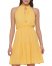 Vince Camuto Smocked Fit-And-Flare Dress (Petite) Yellow ID-DWAV9852