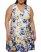 Vince Camuto Floral-Print Fit-And-Flare Dress (Plus Size) Blue ID-VEWM4334