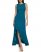 Vince Camuto Asymmetrical Ruffle-Hem Gown Teal ID-YDCT8852