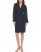 Vince Camuto Chiffon-Sleeve Sheath Navy ID-SABF5830