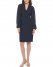 Vince Camuto Chiffon-Sleeve Sheath Navy ID-SABF5830