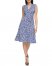 Vince Camuto Floral-Print Ruched-Front Dress (Petite) Periwinkle ID-WFTL3999