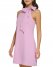 Vince Camuto Bow-Neck Dress Purple ID-DYBV0358