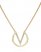 Vince Camuto "V" Pendant Necklace Gold Metallic ID-SUVS4091