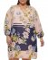 Vince Camuto Floral-Print Chiffon Dress (Plus Size) Blush ID-MOJO8161