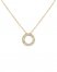 Vince Camuto Pavé-Embellished Circle Pendant Necklace Gold Metallic ID-JQJP2315