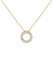 Vince Camuto Pavé-Embellished Circle Pendant Necklace Gold Metallic ID-JQJP2315