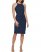 Vince Camuto Side-Gathered Body-Con Dress Navy ID-BIFW3791