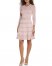 Vince Camuto Mesh-Detail Fit-And-Flare Dress Blush ID-BMPB9843