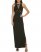 Vince Camuto Sheer-Detail Column Gown Black ID-OFQX1179