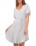 Vince Camuto Striped Tie-Detail V-Neck Dress Off White ID-TMOW6095