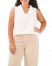 Vince Camuto Sleeveless Cowl-Neck Blouse (Plus Size) New Ivory ID-FFFS6726
