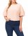 Vince Camuto Puff-Sleeve Blouse (Plus Size) Cozy Peach ID-CUQP7057