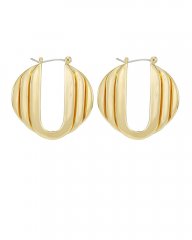 Vince Camuto Textured Cutout Earrings Gold Metallic ID-JHSP4737