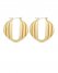 Vince Camuto Textured Cutout Earrings Gold Metallic ID-JHSP4737