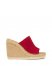 Vince Camuto Brissia Wedge Mule Cherry Suede ID-SWYW1649