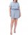 Vince Camuto Button-Down Romper (Plus Size) Arctic Surf ID-QLVX9162