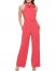 Vince Camuto Bow-Neck Halter Jumpsuit Coral ID-TGTT1941