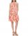 Vince Camuto Floral-Print Tiered Dress (Petite) Coral ID-AEGI2388