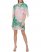 Vince Camuto Floral-Print Colorblock Dress (Petite) Dark Green ID-LCZL9854