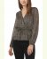 Vince Camuto Metallic Peplum Blouse Black ID-COSO1147