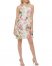 Vince Camuto Floral-Print Chiffon Ruffled Dress (Petite) Off White ID-LHSY0450