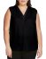Vince Camuto Sleeveless V-Neck Top (Plus Size) Rich Black ID-WGXN4731