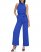 Vince Camuto Sleeveless Ruffled High-Neck Jumpsuit (Petite) Bright Blue ID-LFBK0800