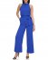 Vince Camuto Sleeveless Ruffled High-Neck Jumpsuit (Petite) Bright Blue ID-LFBK0800