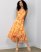 Vince Camuto Floral-Print Hi-Lo Dress Yellow ID-KMNF1127