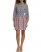 Vince Camuto Colorblock Floral-Print Dress Blush ID-PKKY4913