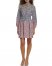Vince Camuto Colorblock Floral-Print Dress Blush ID-PKKY4913