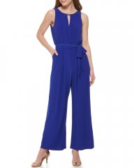 Vince Camuto Sleeveless Wide-Leg Jumpsuit (Petite) Blue ID-MPTK8427