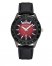 Vince Camuto Ombré Dial Faux Leather Band Watch Black ID-JXYP6308
