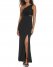 Vince Camuto Sequined One-Shoulder Gown Black ID-FTSX2693