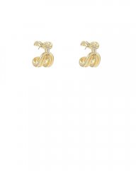 Vince Camuto Link Huggie Hoop Earrings Gold Metallic ID-SACN2802