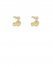 Vince Camuto Link Huggie Hoop Earrings Gold Metallic ID-SACN2802